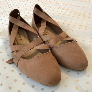 Lace-Up Ballet Flats